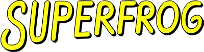 Superfrog logo for Amiga CD32